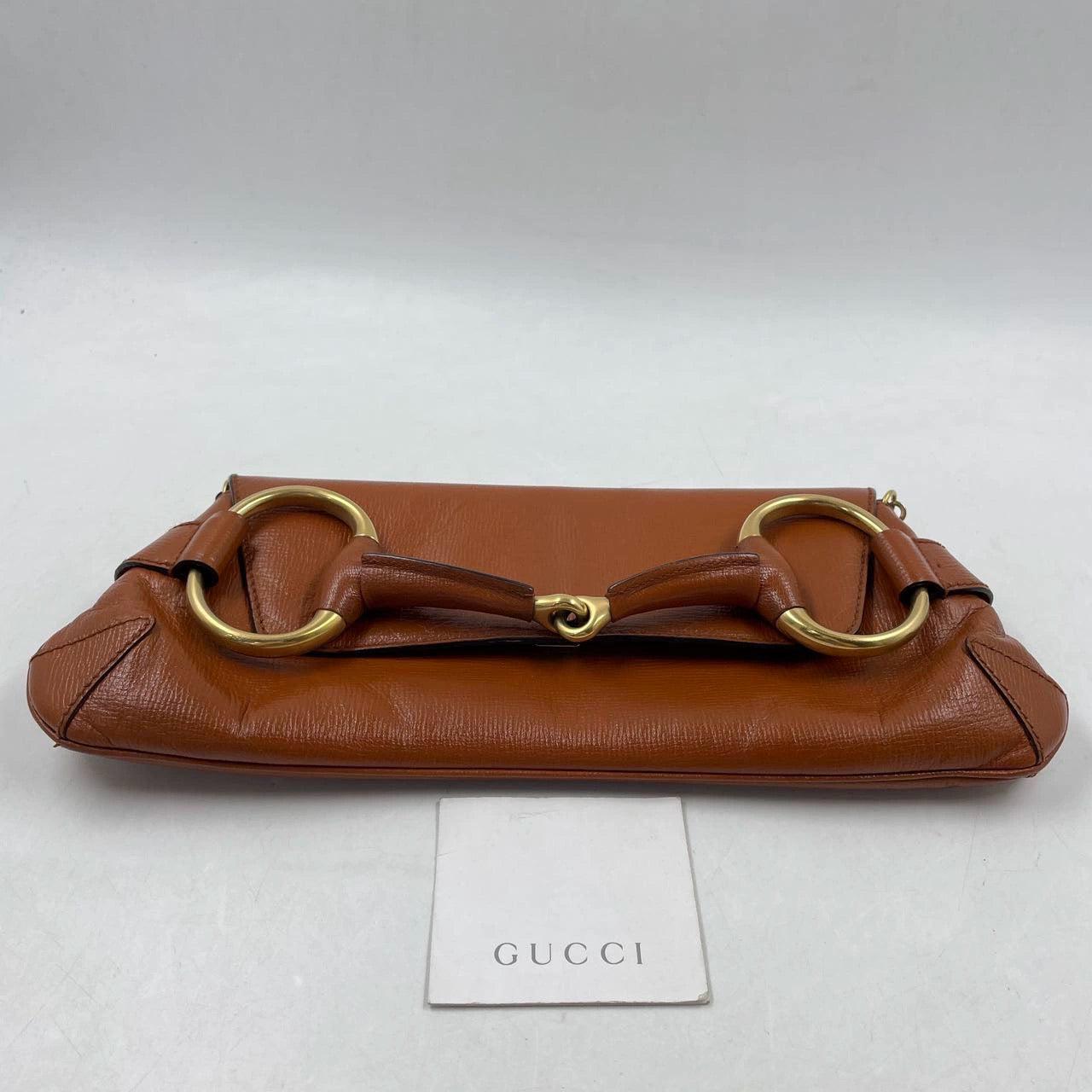 Gucci Horsebit 1955 - Grand sac à bandoulière en cuir de camel 3