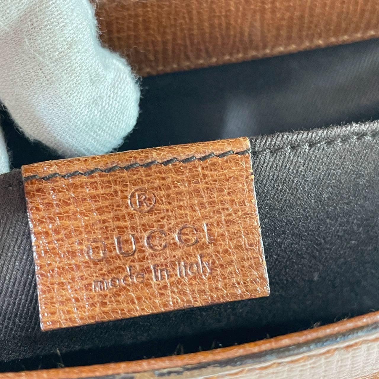 Gucci Horsebit 1955 - Grand sac à bandoulière en cuir de camel 5