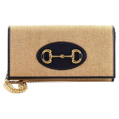 Gucci Horsebit 1955 Chain Wallet Canvas and Leather