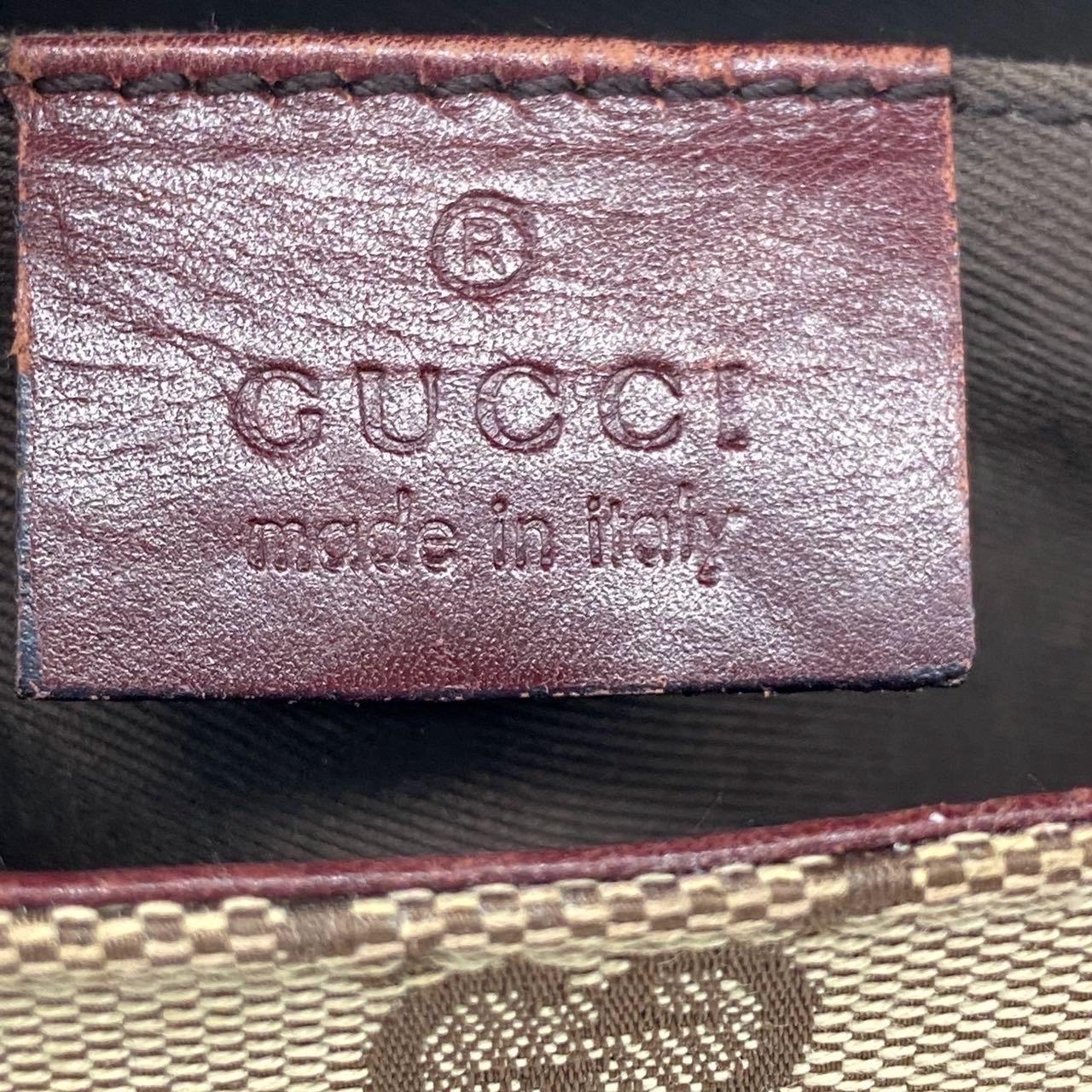 Gucci Horsebit 1955 Borsa a tracolla grande in pelle beige Monogram bordeaux in vendita 7