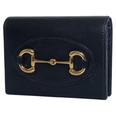 Gucci, Horsebit 1955 leather card case wallet