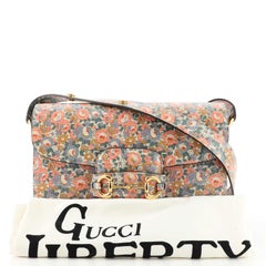 Gucci Horsebit 1955 Liberty Shoulder Bag Printed Leather
