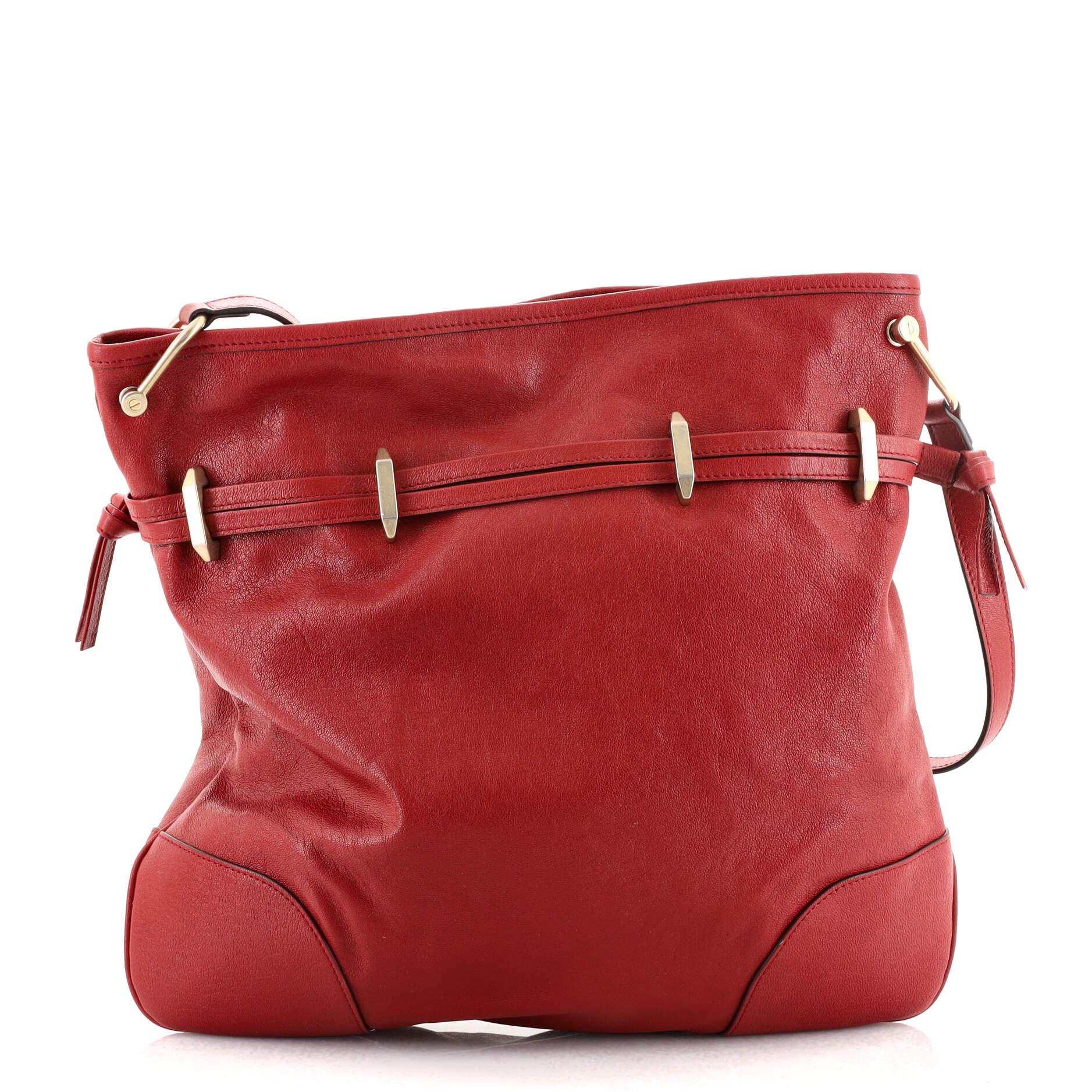 red gucci horsebit bag