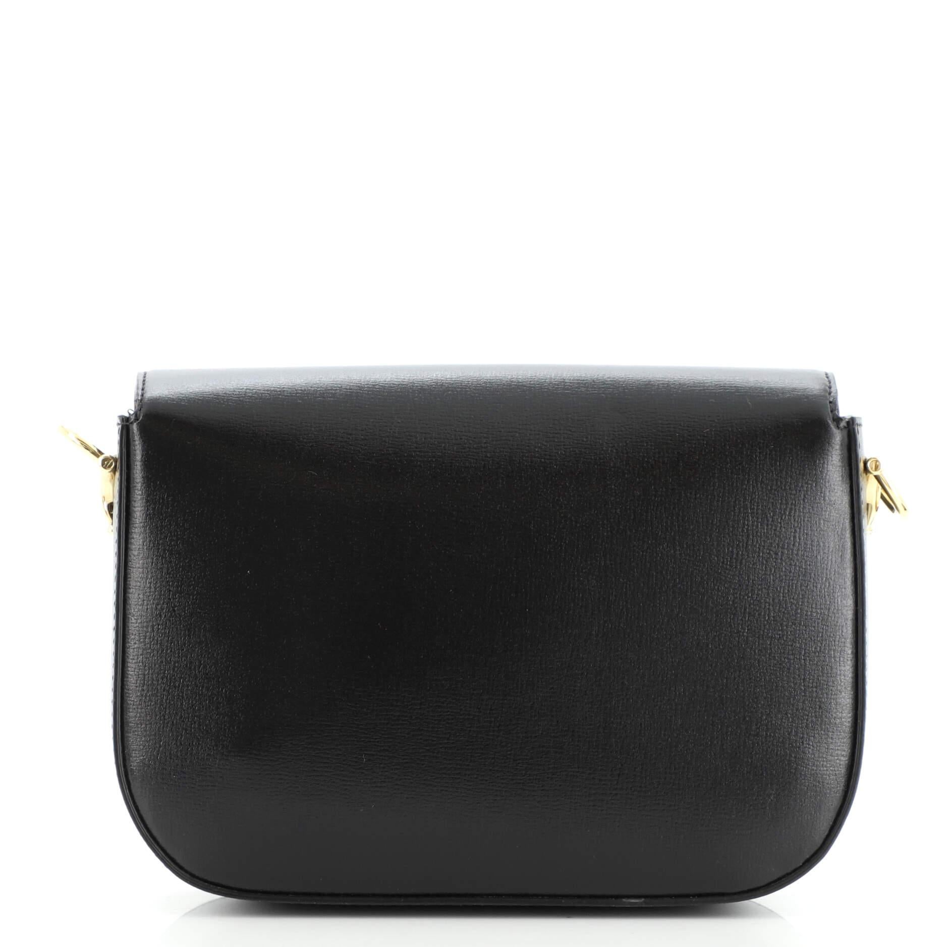 Black Gucci Horsebit 1955 Shoulder Bag Leather Mini