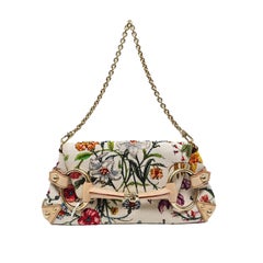 Gucci Horsebit 1955 Small Chain Bag Limited Edition Floral Print Canvas