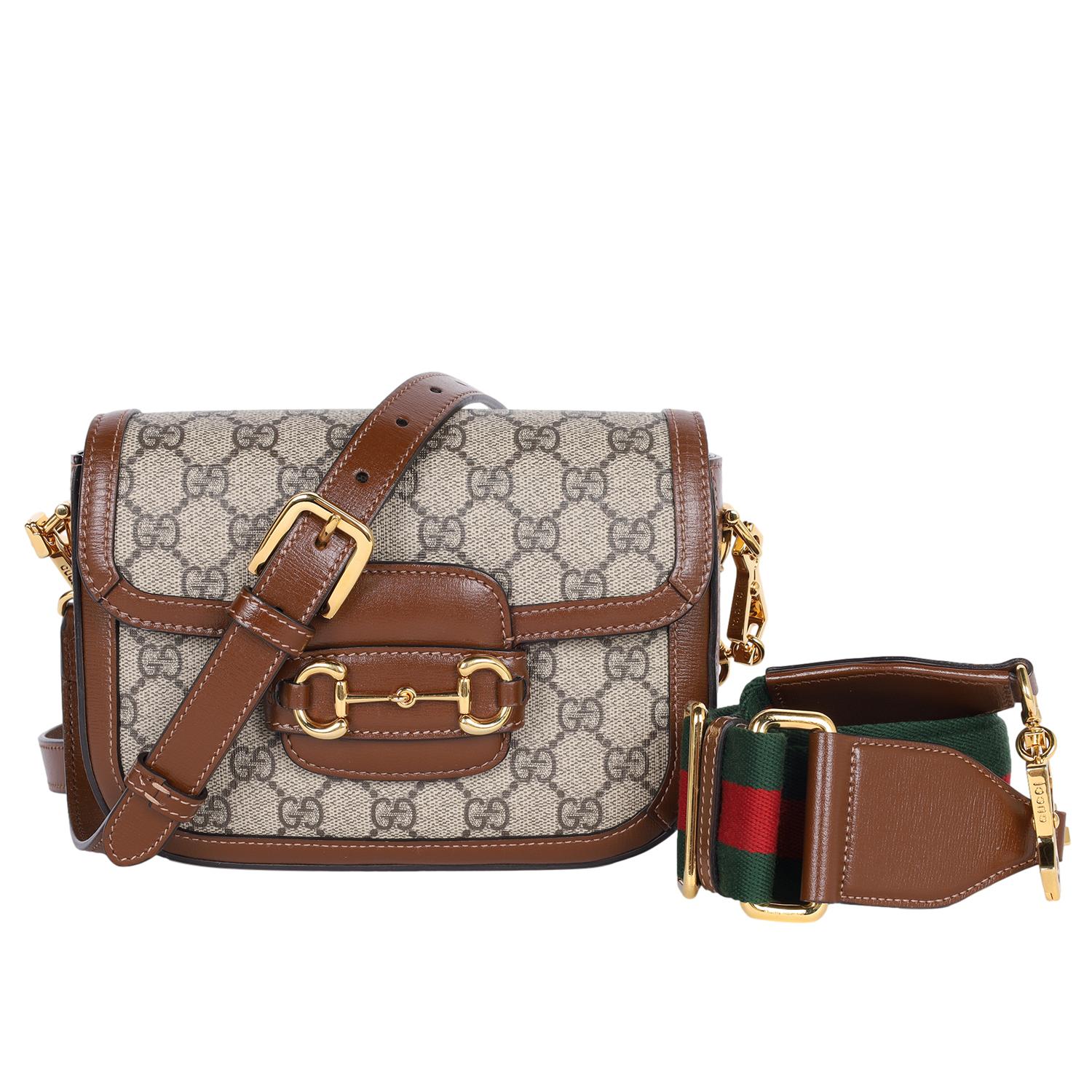 Gucci Horsebit 1955 borsa a tracolla piccola in GG Supreme Crossbody Bag 5