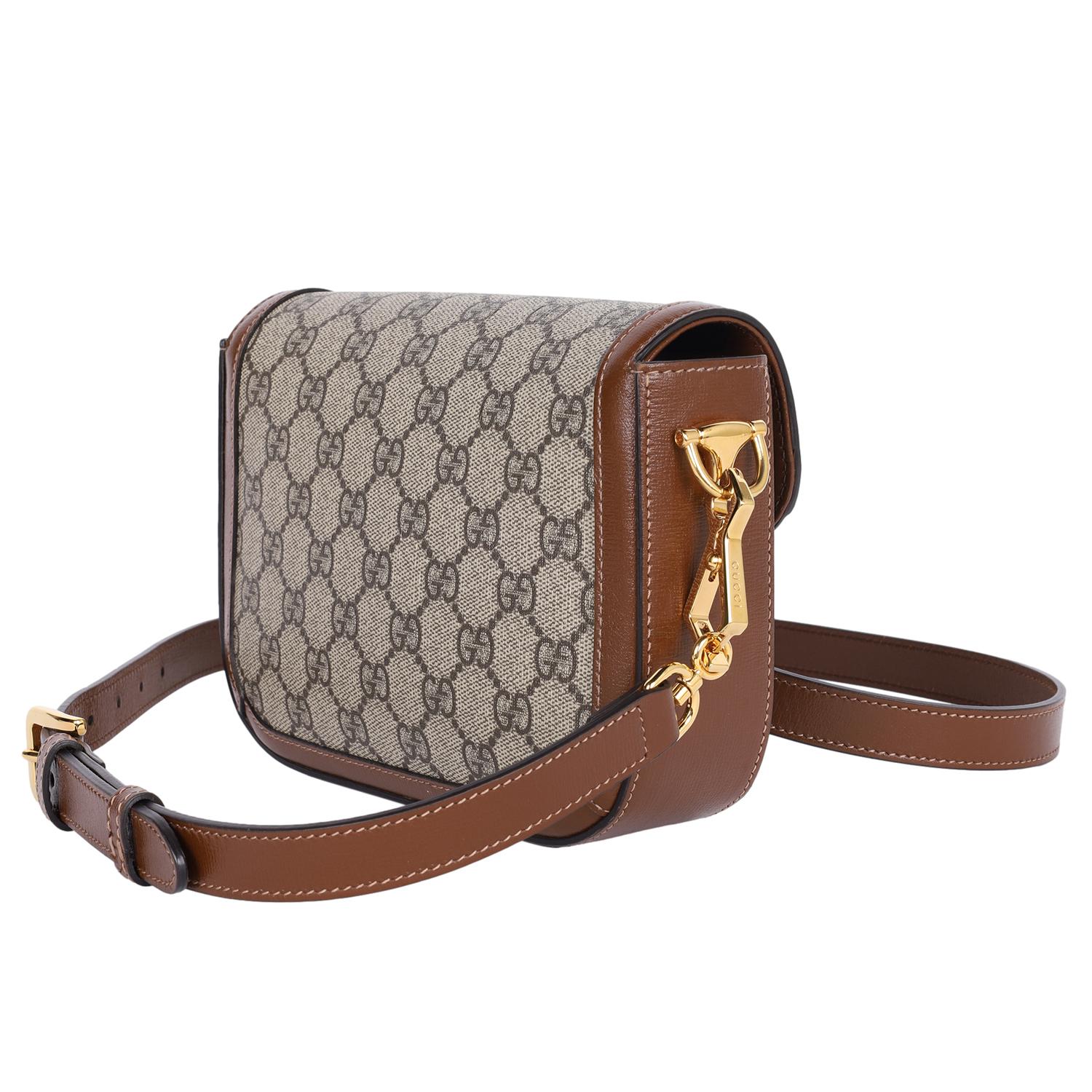 Gucci Horsebit 1955 borsa a tracolla piccola in GG Supreme Crossbody Bag 4