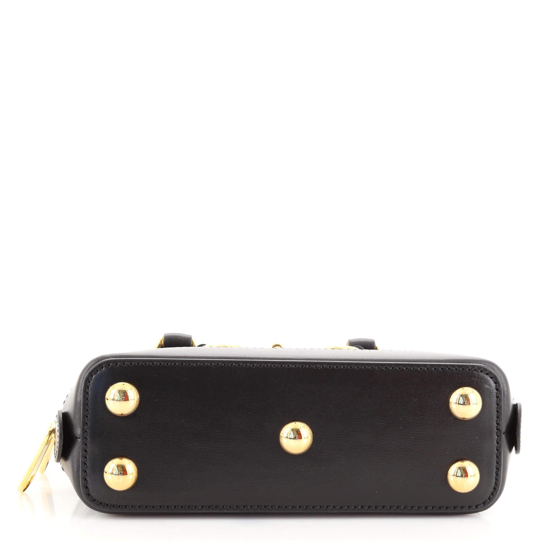 gucci horsebit 1955 mini top handle bag black