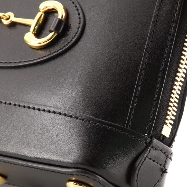 Gucci Horsebit 1955 Top Handle Bag Leather Mini at 1stDibs