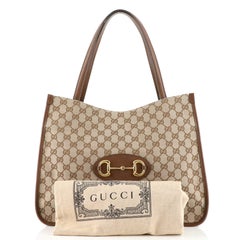 Gucci Horsebit 1955 Tote GG Canvas Medium