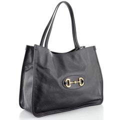Gucci Horsebit 1955 Tote in pelle media