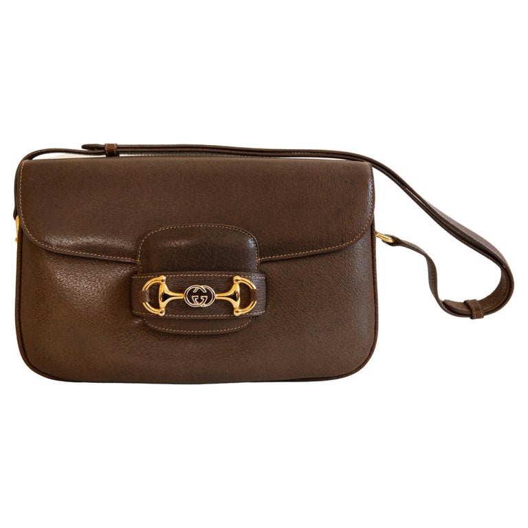Gucci Horsebit 1955 Vintage Brown Shoulder Bag