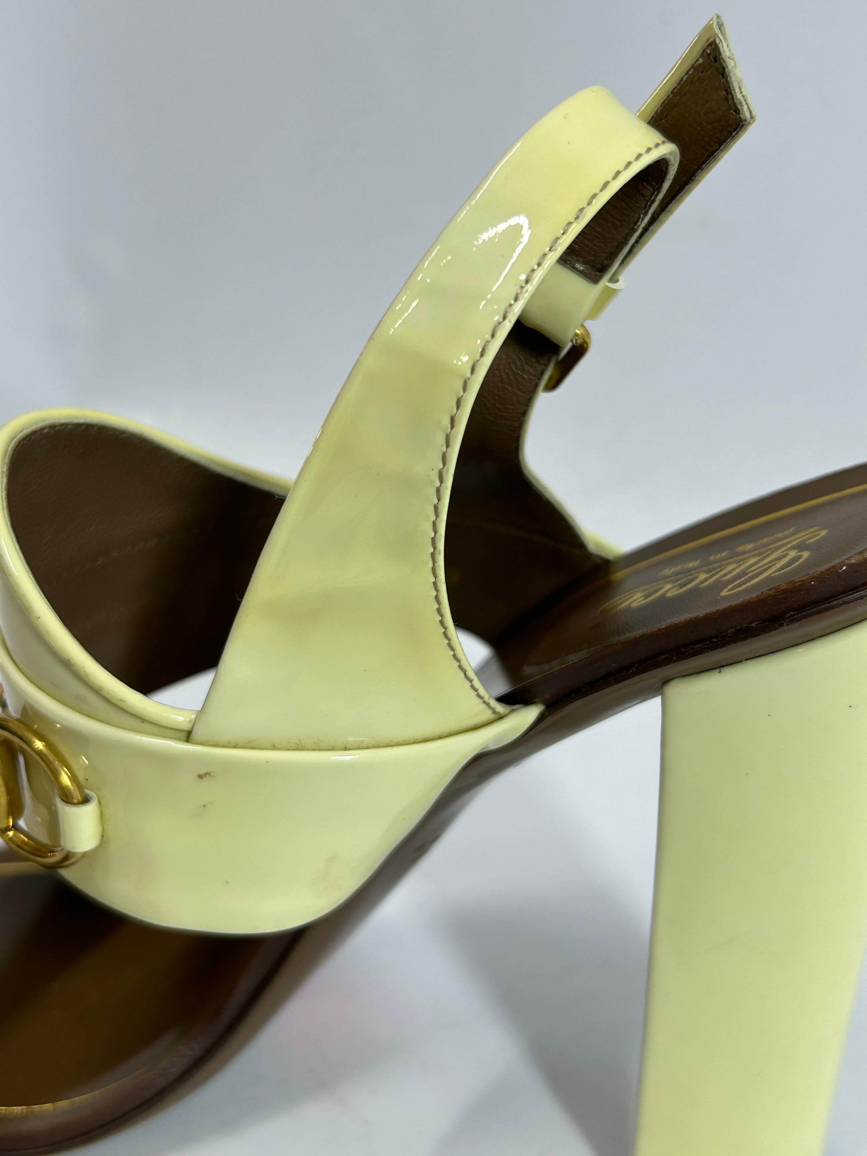 Gucci Horsebit Accent Slingback Sandals Size EU 38 8