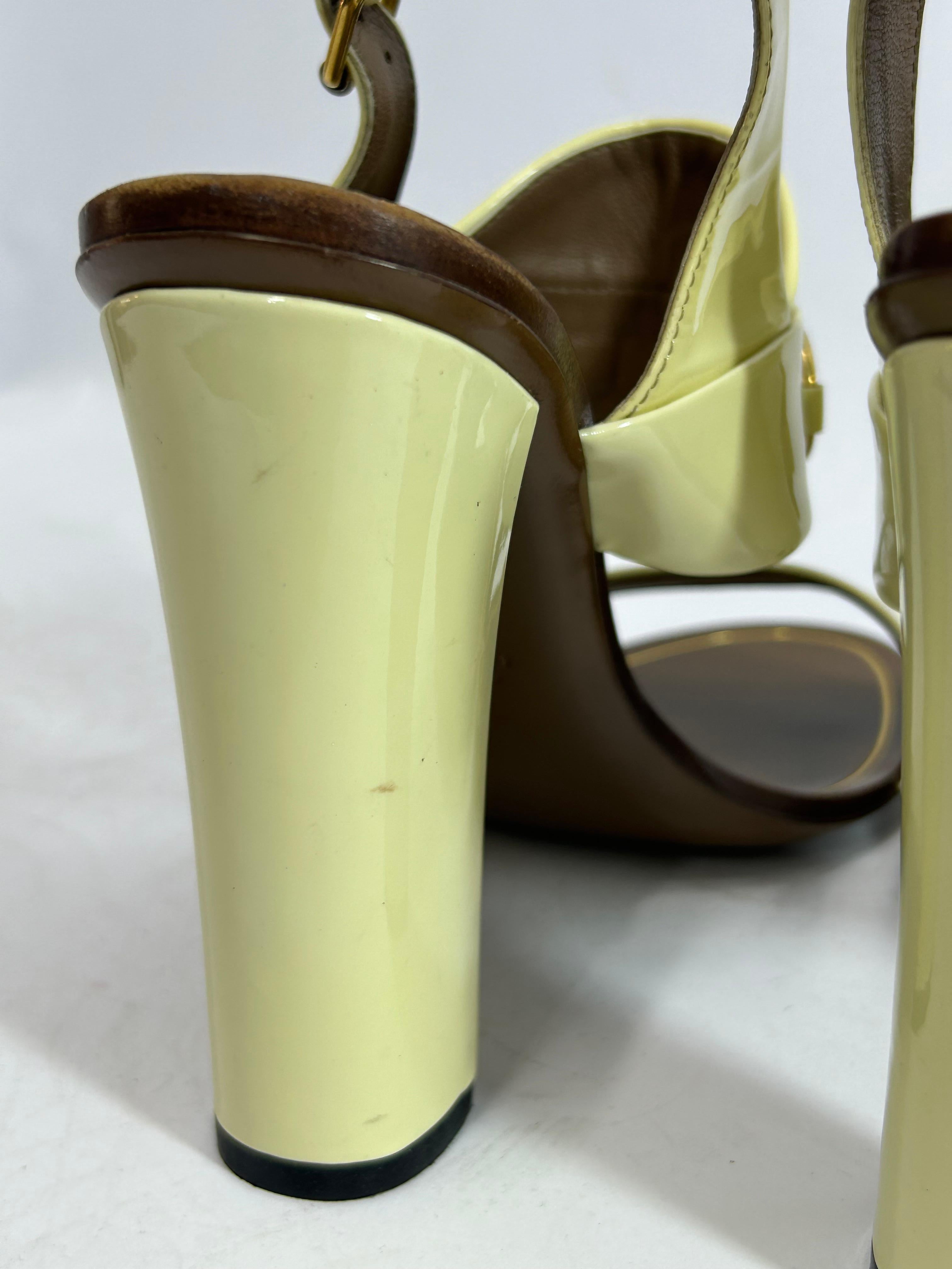 Gucci Horsebit Accent Slingback Sandals Size EU 38 11