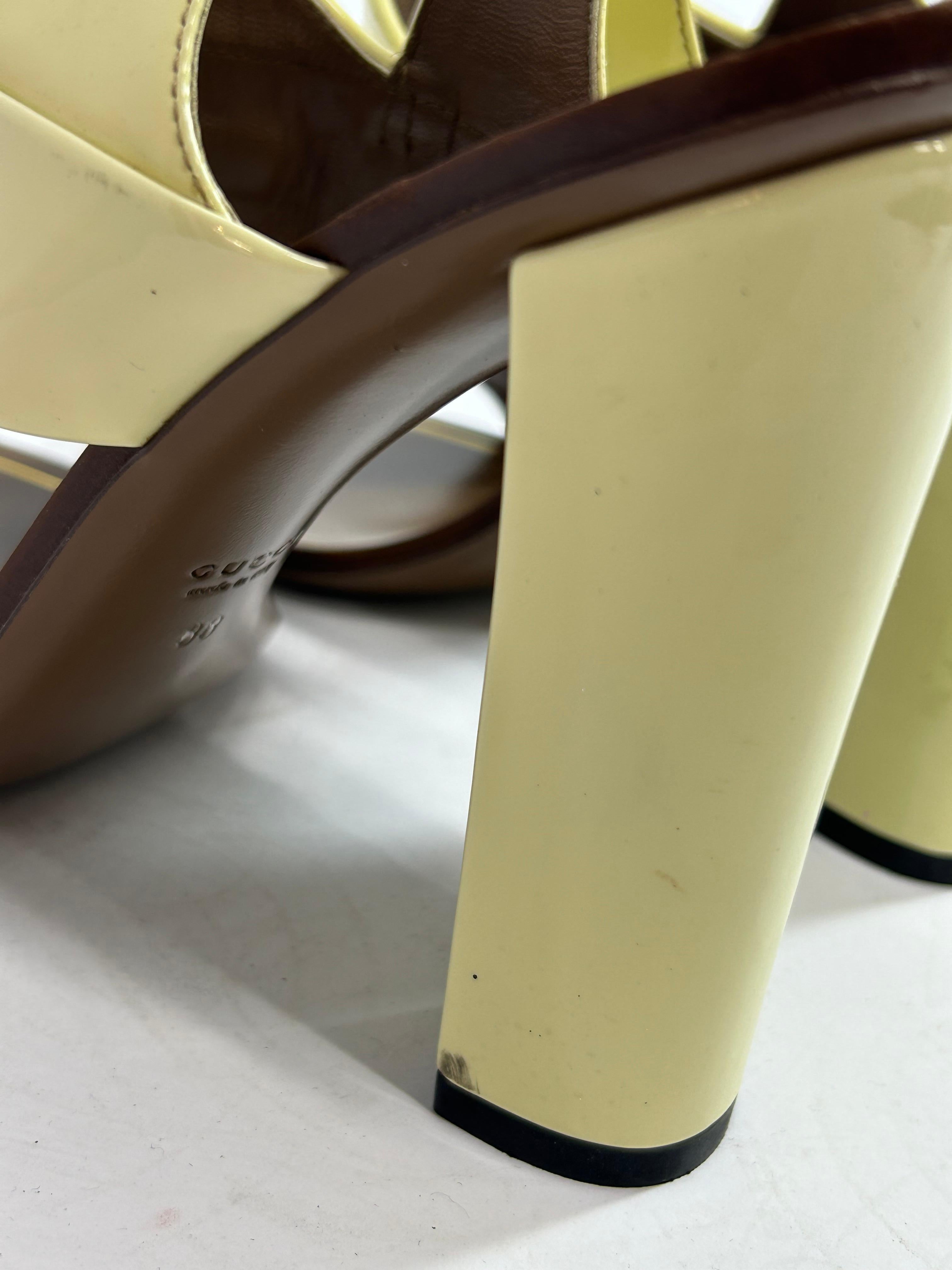 Gucci Horsebit Accent Slingback Sandals Size EU 38 13