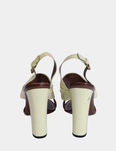 Gucci Horsebit Accent Slingback Sandals Size EU 38