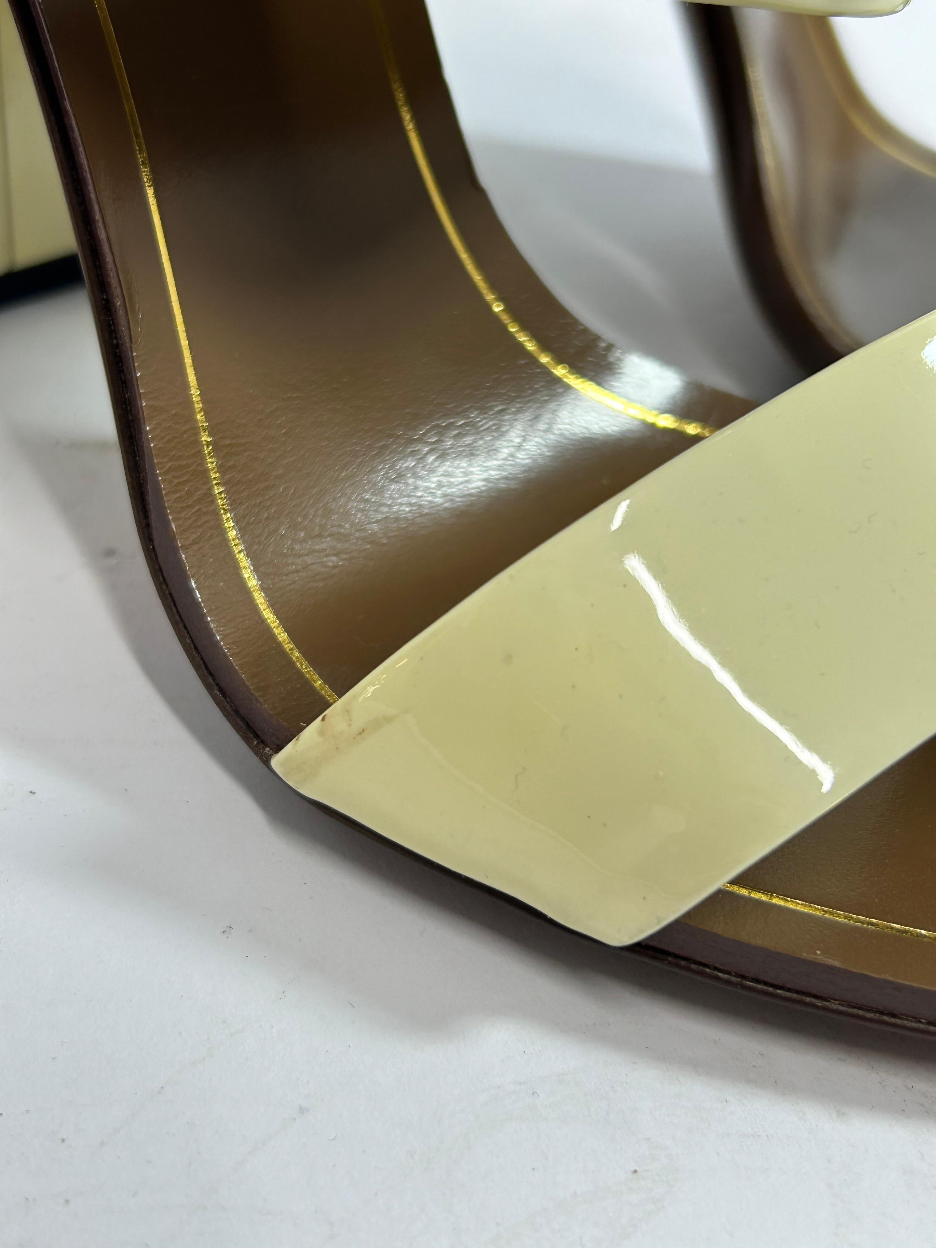 Gucci Horsebit Accent Slingback Sandals Size EU 38 1