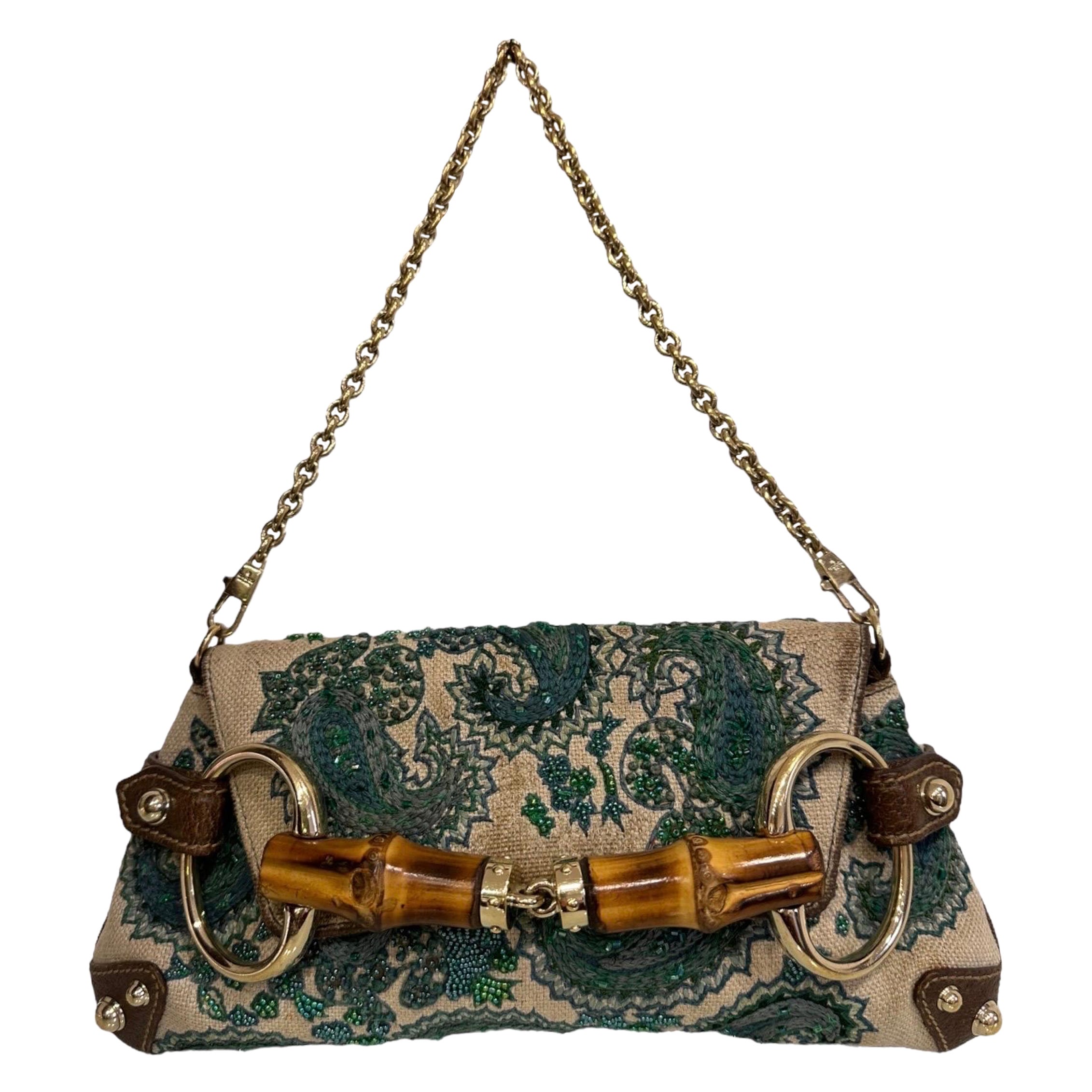Gucci Horsebit Bamboo Tom Ford Top Handle Bag