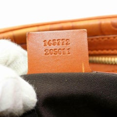 Gucci Horsebit Boston Guccissima Embossed 870184 Brown Leather Satchel