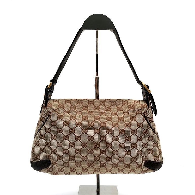 Gucci Horsebit Chain Brown GG Canvas Shoulder Bag at 1stDibs gucci
