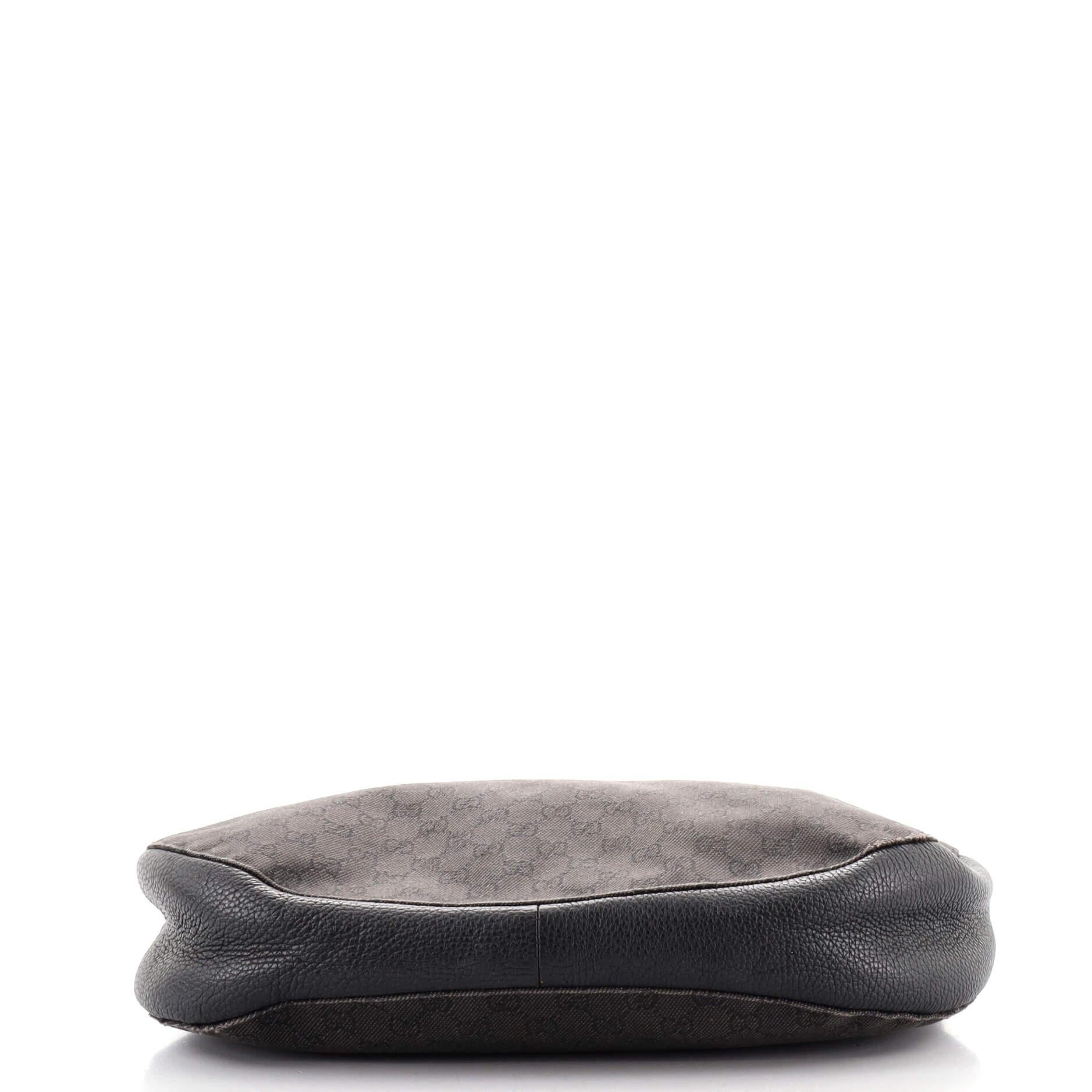 Gucci Horsebit Classic Ring Hobo GG Canvas Grande In condizioni discrete a NY, NY