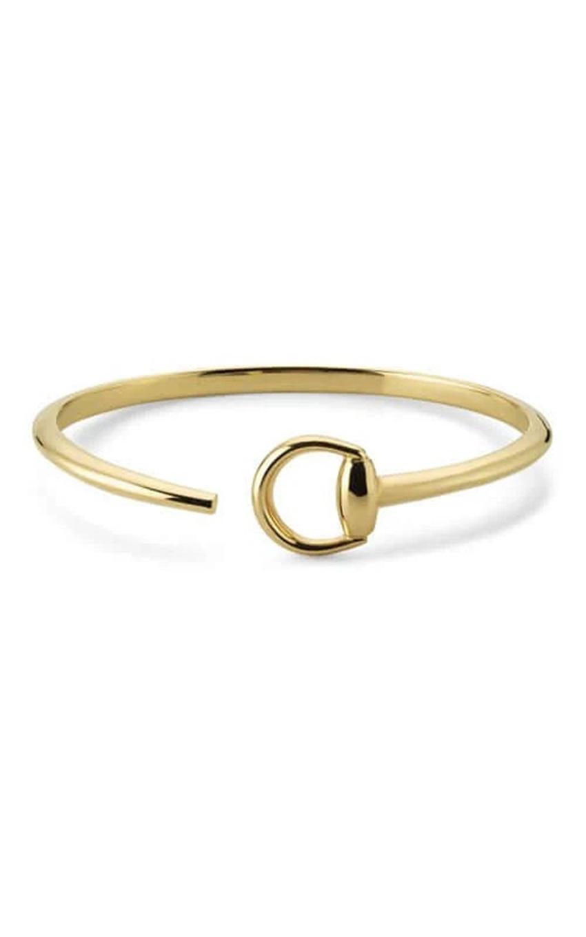 Gucci, manchette morsure de cheval en or jaune 18 carats, taille 17 YBA795810001 Neuf - En vente à Wilmington, DE
