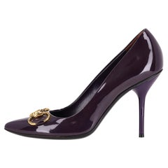 Gucci Horsebit Detail Patent Leather Pumps