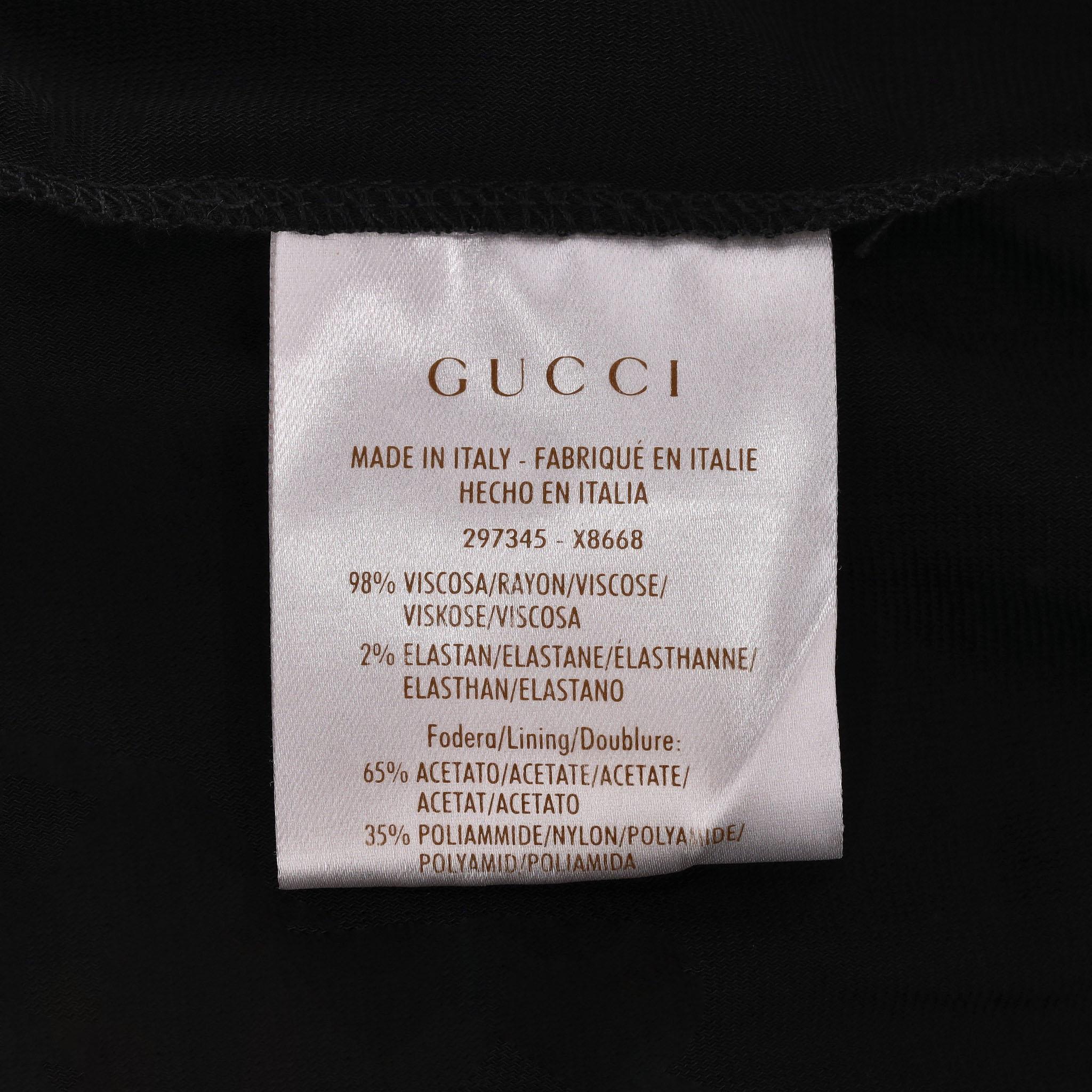 Gucci - Vestito senza spalline con dettaglio a forma di orsetto in vendita 2