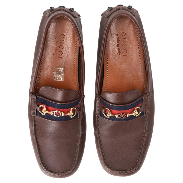 Men’s Gucci Horsebit, web striped loafer size 9, made in Italy Men\ main image 3