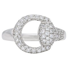 Anillo de diamantes Gucci Horsebit