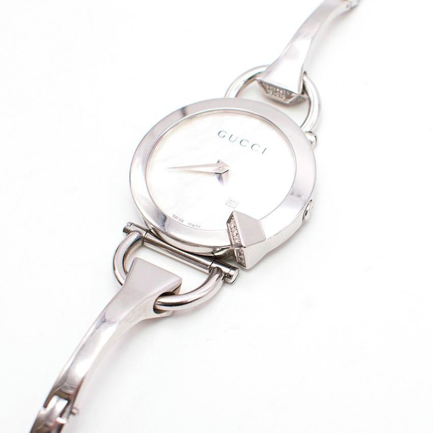 Gucci Horsebit Diamond Watch For Sale 1