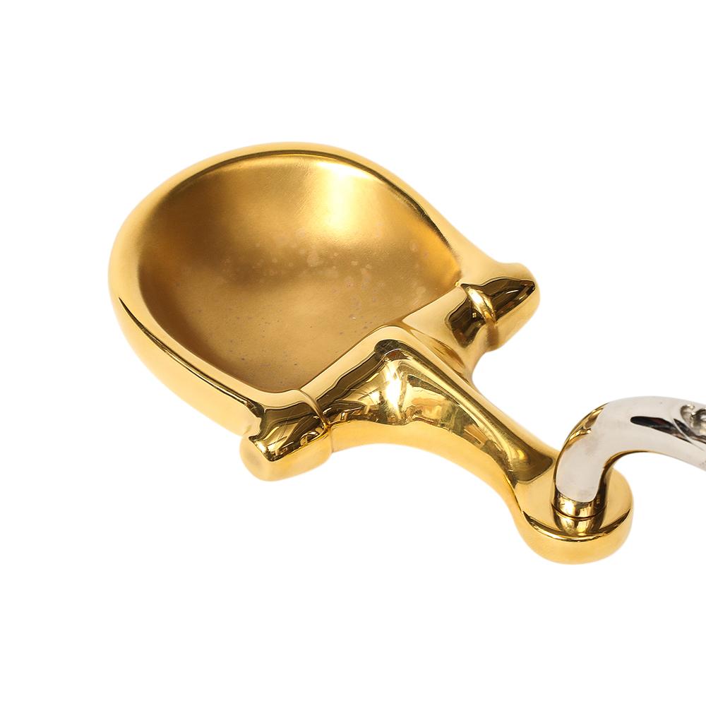 Cenicero doble Gucci Horsebit, latón, pan de oro, níquel, cuero, firmado en venta 2