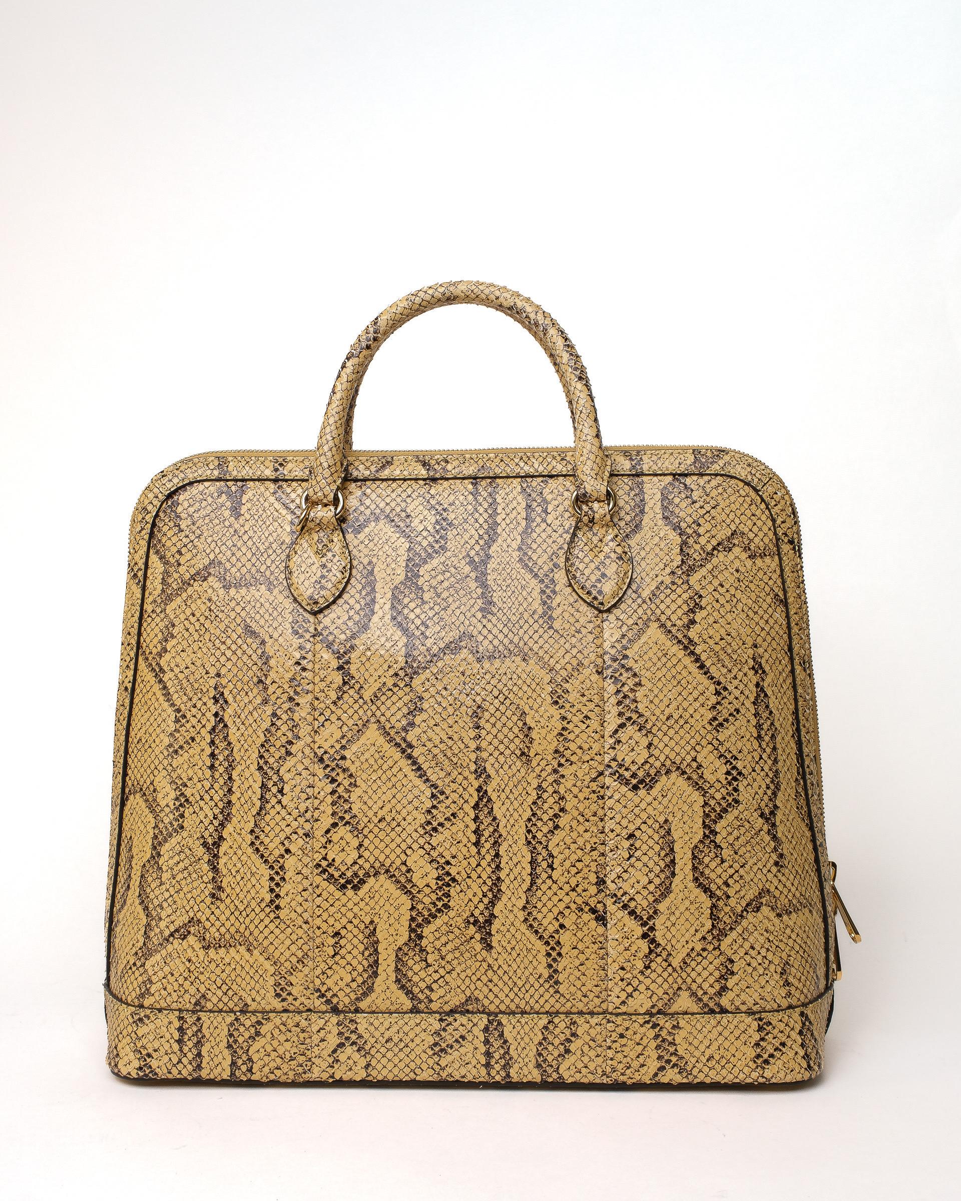 Gucci Horsebit Duffle Medium Pitone Borsa A Spalla  For Sale 3