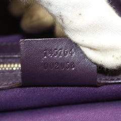 Gucci Horsebit Embossed Belt Hobo 867912 Purple Leather Shoulder Bag