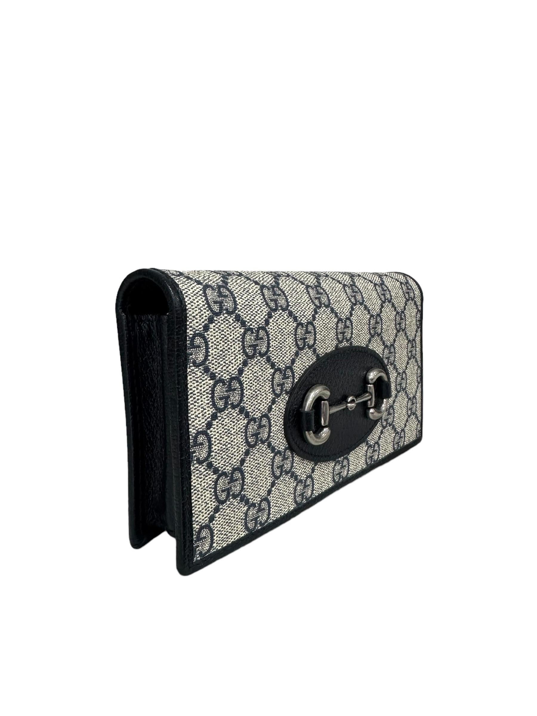 Gucci Horsebit GG Brieftasche an Kette Damen im Angebot