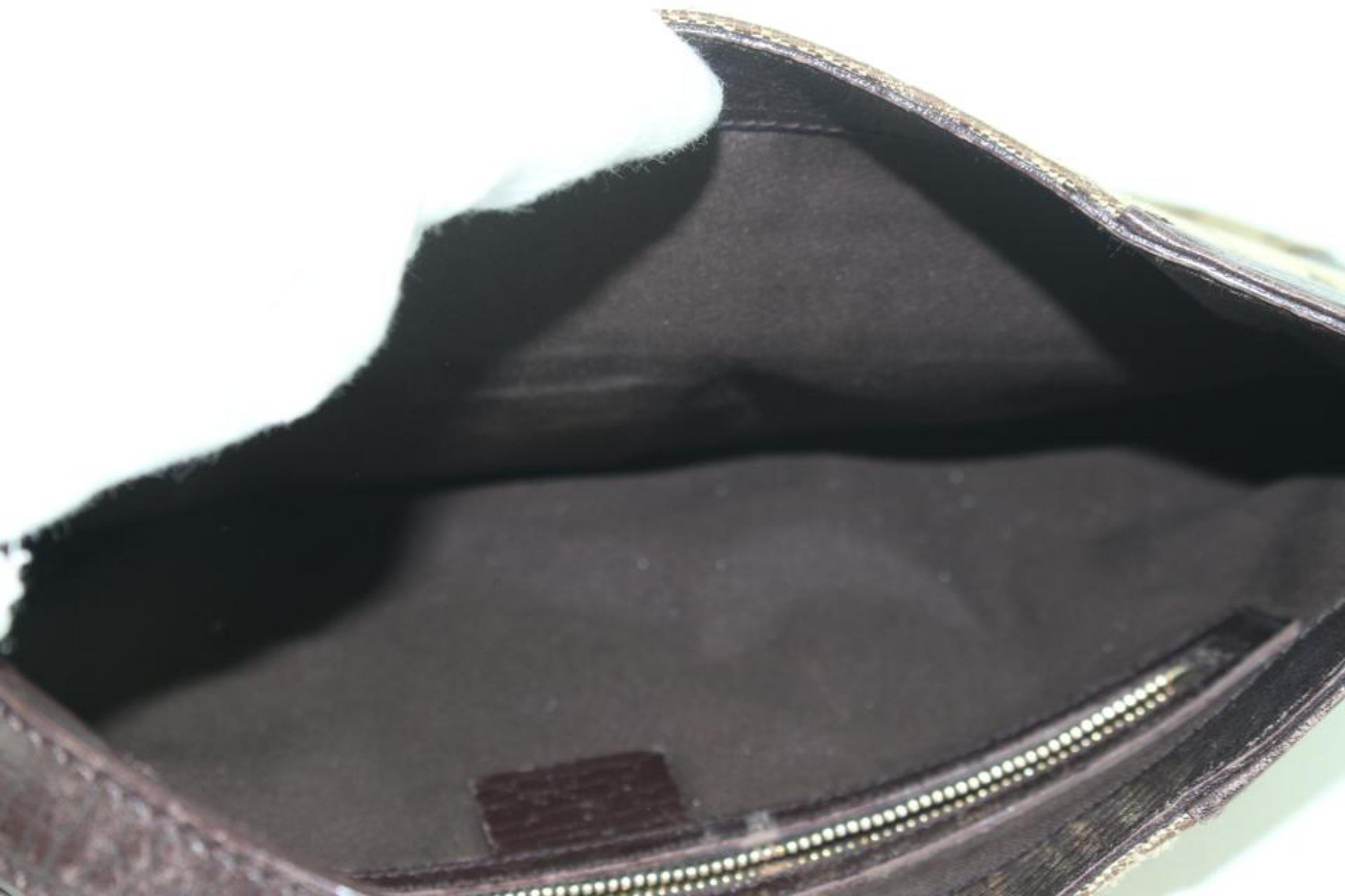 Women's Gucci Horsebit Hasler Hobo Sherry Monogam Web 26gz1016 Brown Canvas Shoulder Bag For Sale