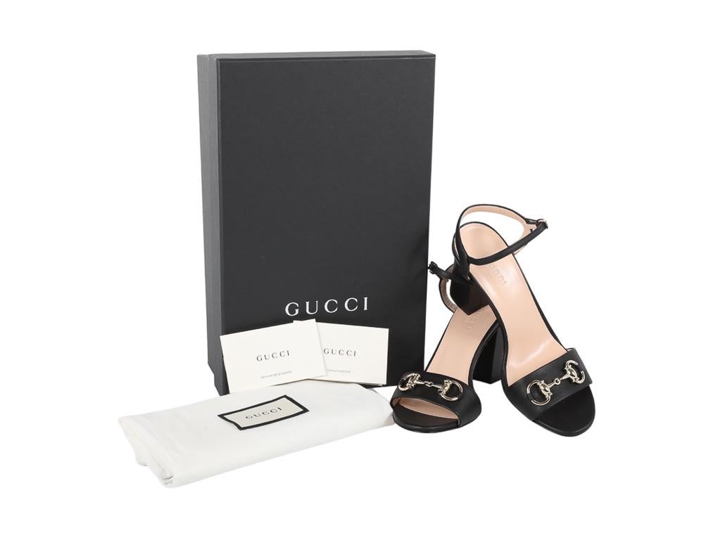 Gucci Horsebit heels Shoes Leather Black For Sale 4