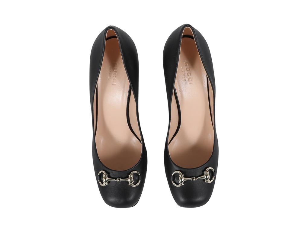 Gucci Horsebit heels Shoes Leather Black  For Sale 3