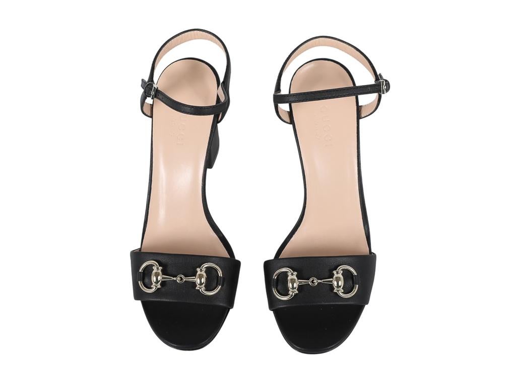 Gucci Horsebit heels Shoes Leather Black For Sale 2