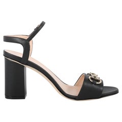 Gucci Horsebit heels Shoes Leather Black