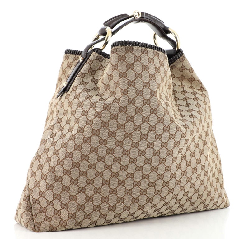 Gucci Horsebit Hobo GG Canvas Large at 1stDibs