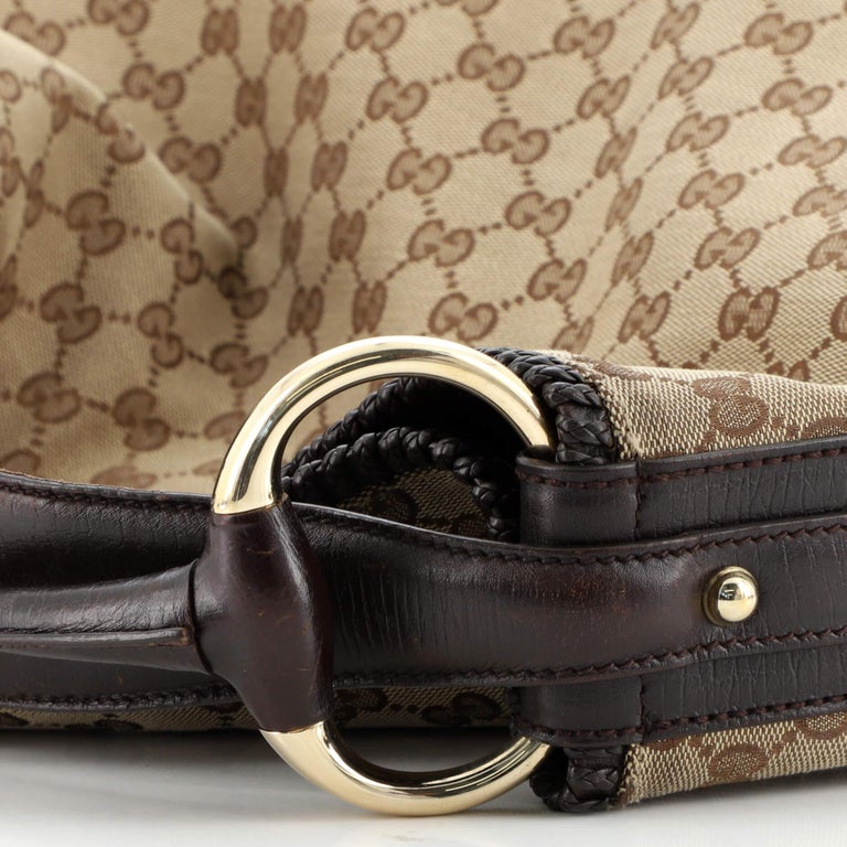 Gucci Horsebit Hobo GG Canvas Large at 1stDibs