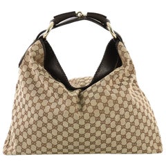 Gucci Horsebit Hobo GG Canvas Large