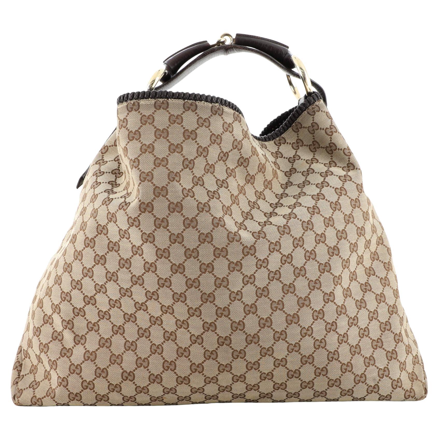 Gucci Horsebit Hobo GG Canvas Large at 1stDibs