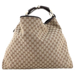 Gucci Horsebit Hobo GG Canvas Large