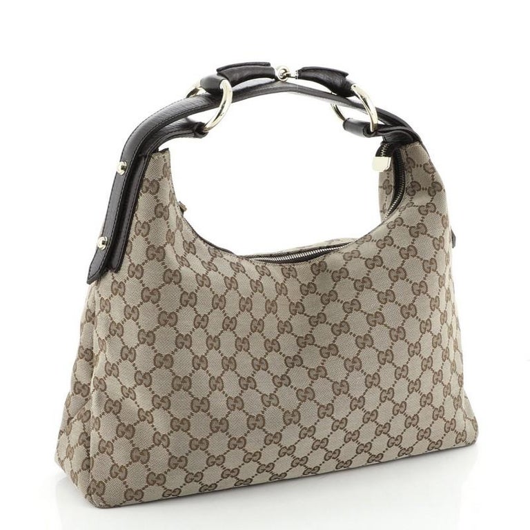 Gucci Horsebit Hobo GG Canvas Medium at 1stDibs