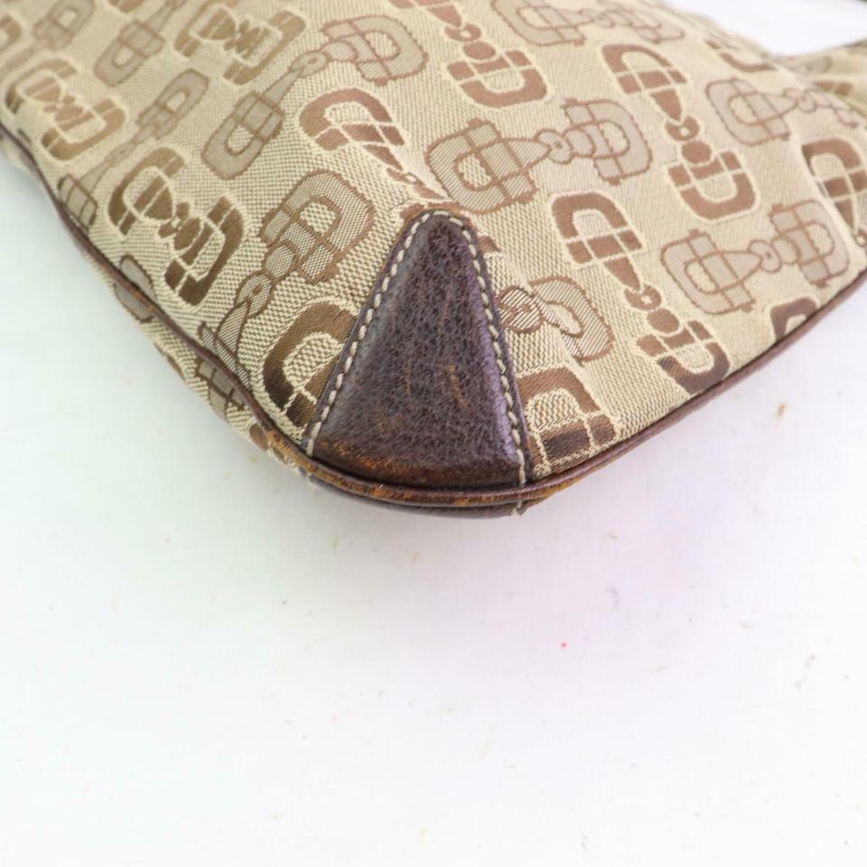 Gucci Horsebit Hobo [leprix] Monogram 871254 Brown Canvas Shoulder Bag 7