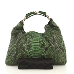 Gucci Horsebit Hobo Python Large