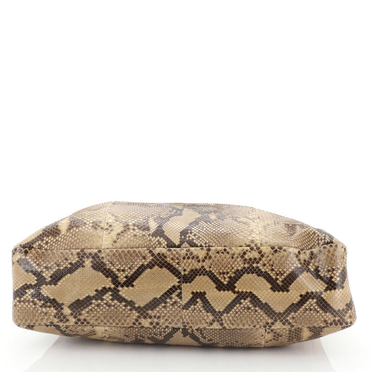 gucci vintage gold python horsebit hobo bag for sale... Gucci Horsebit Hobo Python Large at 1stDibs