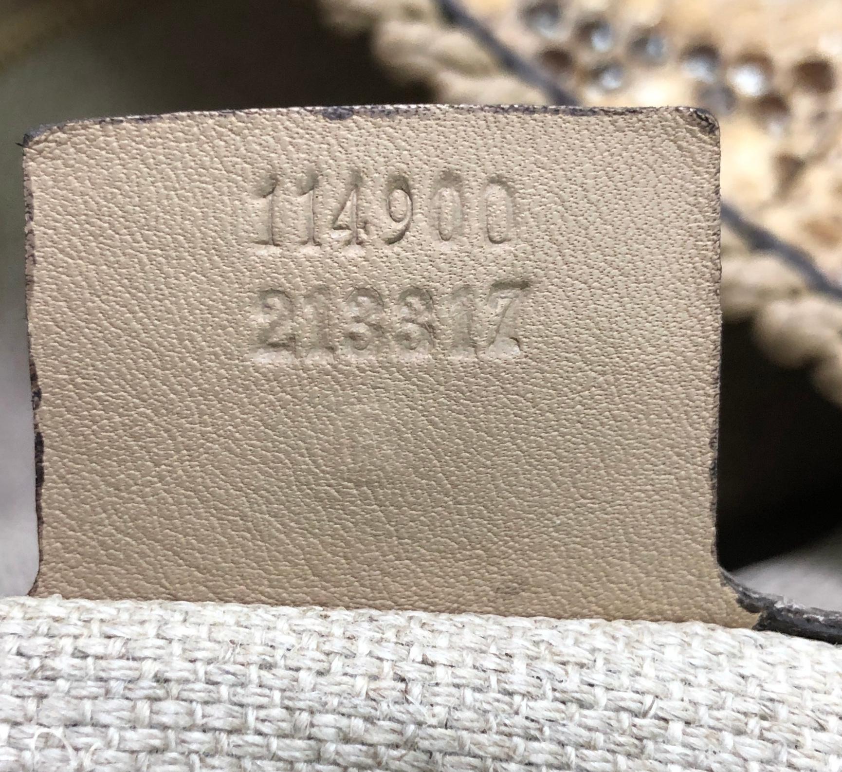 Horsebit Hobo Python von Gucci, groß 4